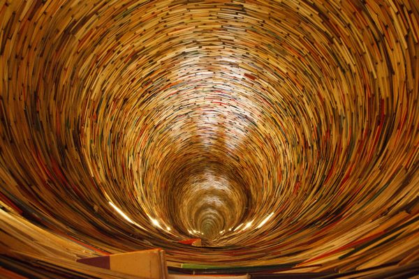 The 'Idiom' installation at the Prague Municipal Library. 