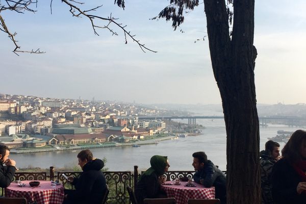View of Golden Horn at Pierre Loti Hill.